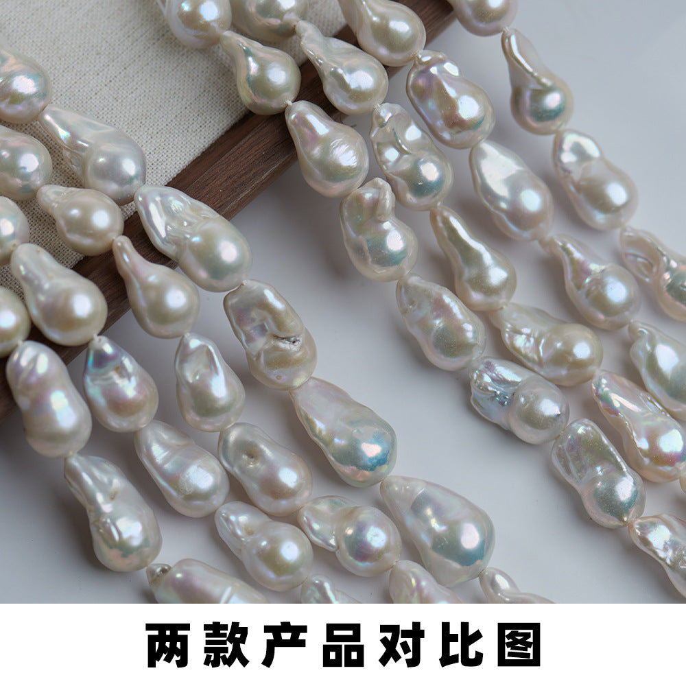 Customized Baroque pearl loose bead special-shaped pearl necklace light freshwater pearl necklace pearl bracelet