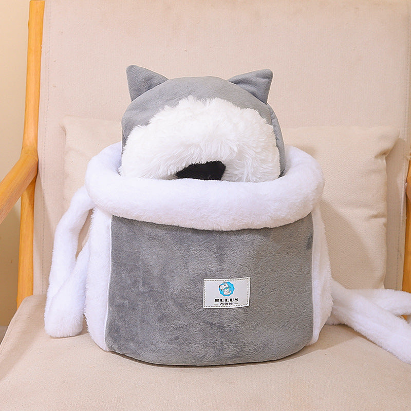 Factory Direct Sales Pets Go Out Backpack Indoor Cat Nest Integrated Cute Style Pets Supplies Pets Bags, Soft and Warm