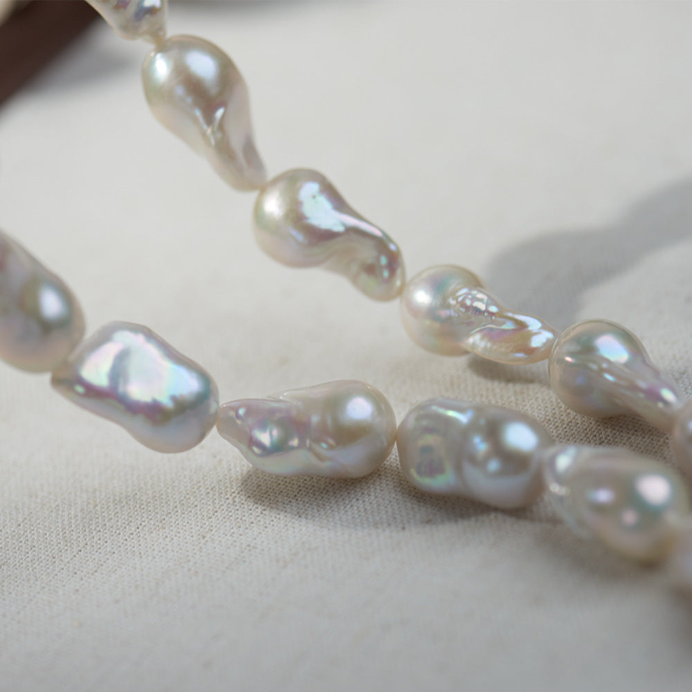 Customized Baroque pearl loose bead special-shaped pearl necklace light freshwater pearl necklace pearl bracelet