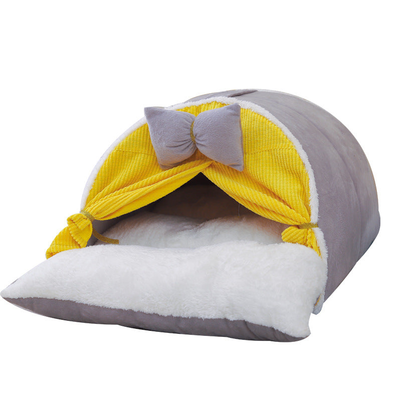 Manufacturer's Hot-selling Cat House, Dog house, Semi-closed four-season universal portable litter Pet Bed, warm and breathable Pet house