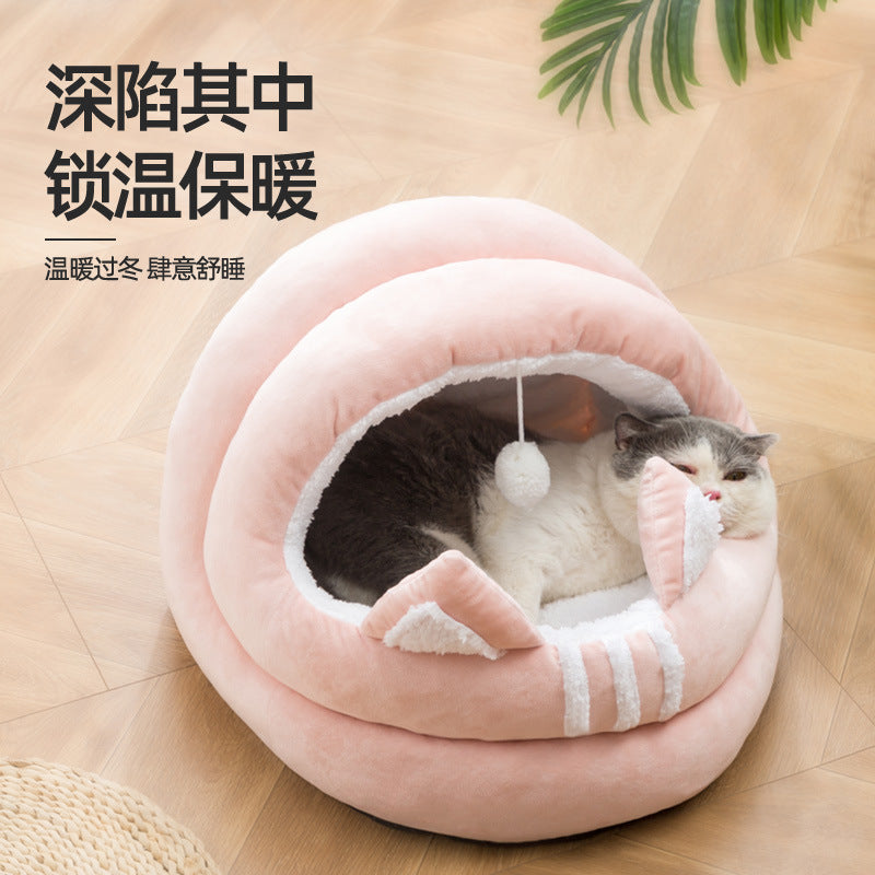 Manufacturer Cat Litter Pet Semi-closed Pet House Dog Bed Cat House Wholesale