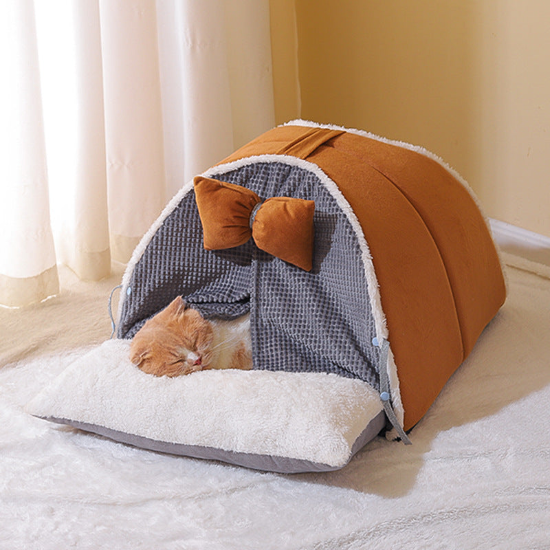 Manufacturer's Hot-selling Cat House, Dog house, Semi-closed four-season universal portable litter Pet Bed, warm and breathable Pet house