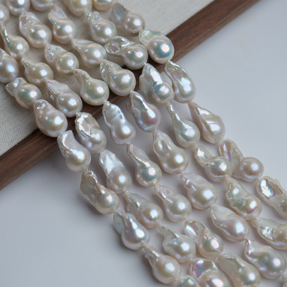 Customized Baroque pearl loose bead special-shaped pearl necklace light freshwater pearl necklace pearl bracelet