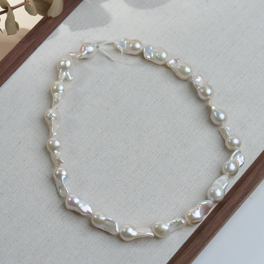 Customized Baroque pearl loose bead special-shaped pearl necklace light freshwater pearl necklace pearl bracelet