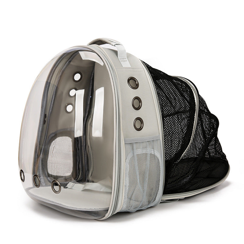 Pet backpack Going out Portable transparent space capsule Pet bag Panoramic Dog/ Cat supplies Breathable backpack Big room