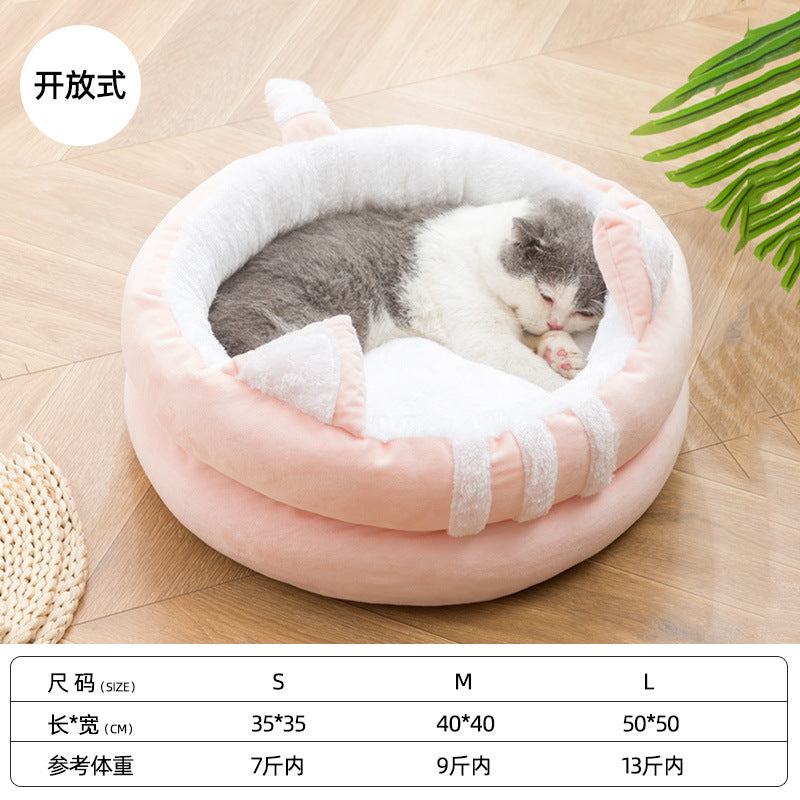 Manufacturer Cat Litter Pet Semi-closed Pet House Dog Bed Cat House Wholesale