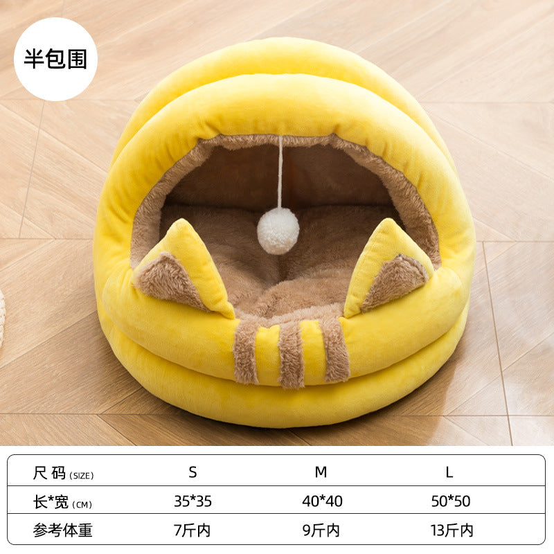 Manufacturer Cat Litter Pet Semi-closed Pet House Dog Bed Cat House Wholesale